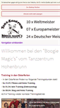 Mobile Screenshot of boogie-magics.de