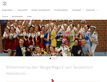 Tablet Screenshot of boogie-magics.de